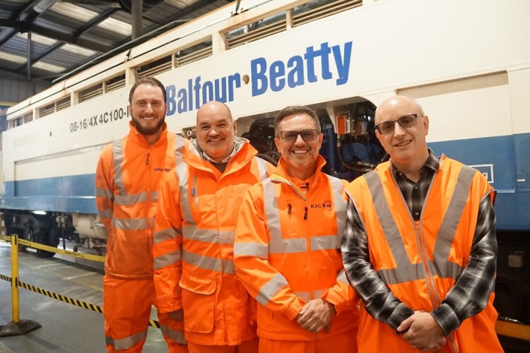 Balfour Beatty and K2C Rail engine cleaners