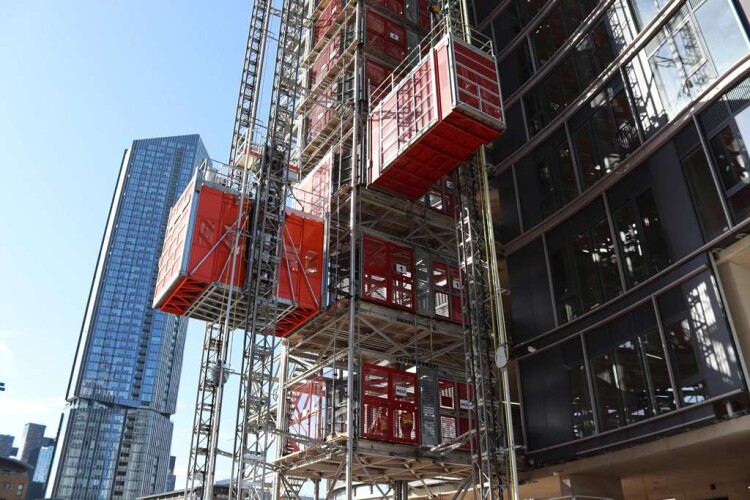 Brogan's CAS Common Tower in action at Wood Wharf in London