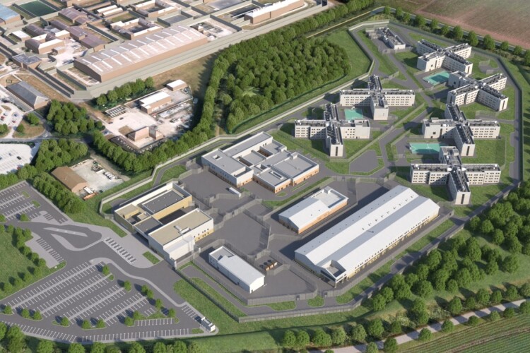 A CGI of the new prison to be built next to HMP Full Sutton