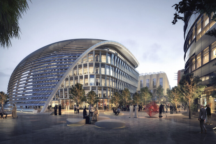 CGI of proposed net-zero office building (photo: Woods Bagot)