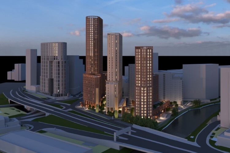 The proposed towers would range from 25 to 42 storeys