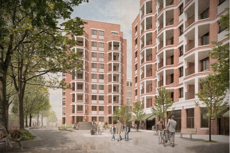 The new homes will be built around Thurlow Square