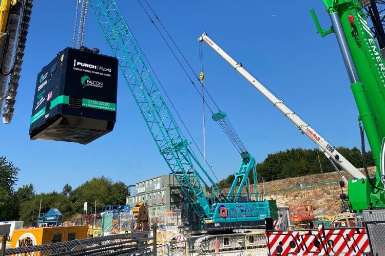 Falcon&rsquo;s first Punch Flybrid system was installed last week on an HS2 project at Little Missenden
