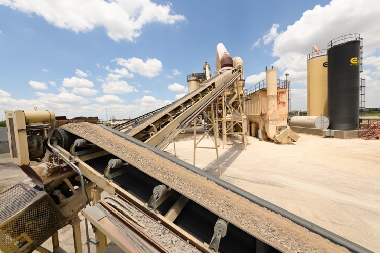 A CRH asphalt plant in Alvarado, Texas. CRH is the largest producer of asphalt in North America.