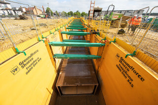 Groundforce supplied 19 of its Premier trench boxes