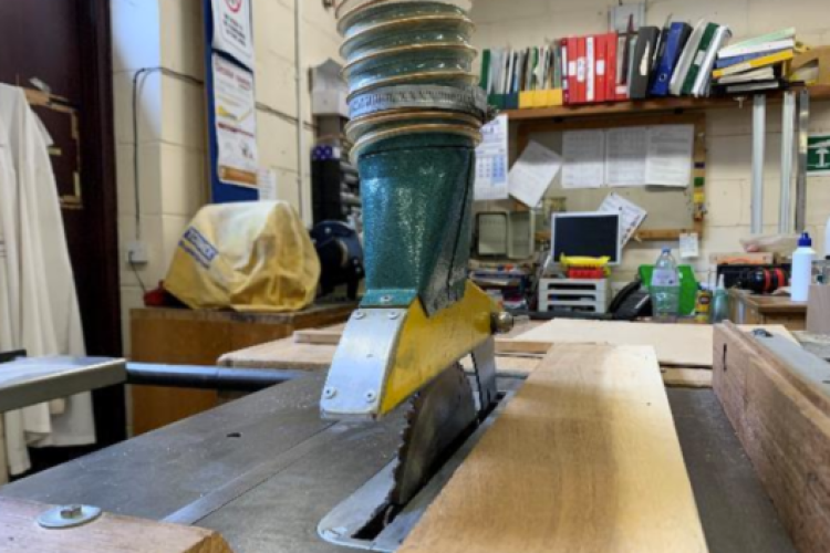 The machine that sliced Adi Soday's finger off