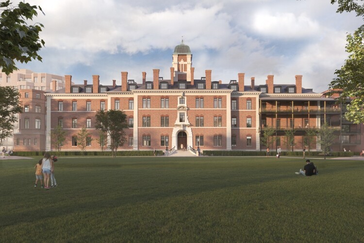 The main hospital building will be converted into flats