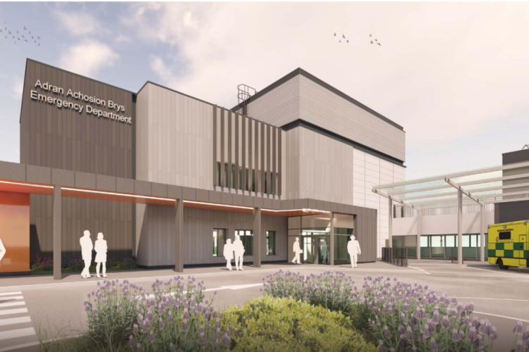 Artist's impression of the new three-storey extension