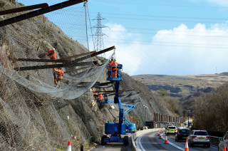 CAN has also installed a 230m-long catch fence to protect traffic passing below