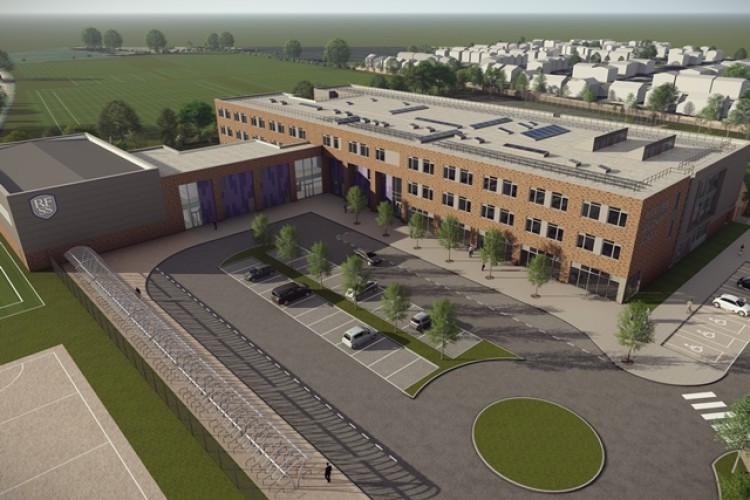 CGI of Rugby Free Secondary School 