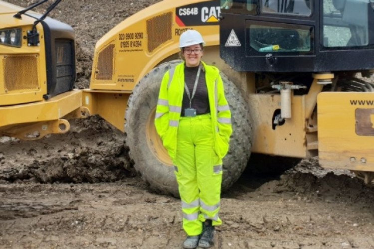 Adrienne is a trainee machine driver at P Flannery Plant Hire