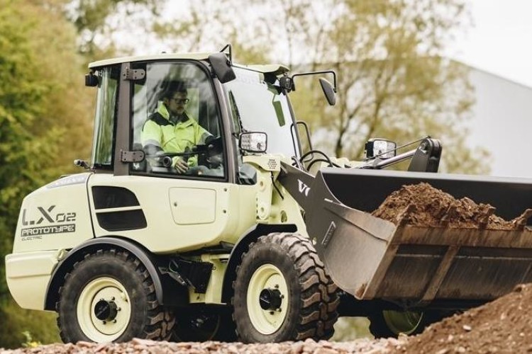 Volvo's LX2 electric wheeled loader concept