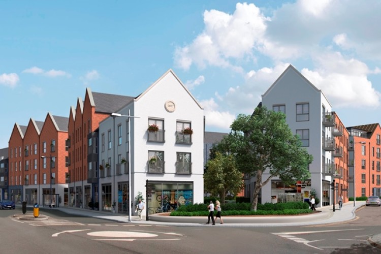 CGI of the Market Street development in Newbury