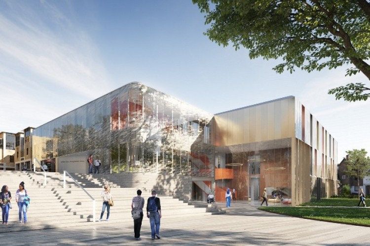 Artist&rsquo;s impression of the new Dr Lee Shau Kee Access Centre and William Doo Undergraduate Centre 