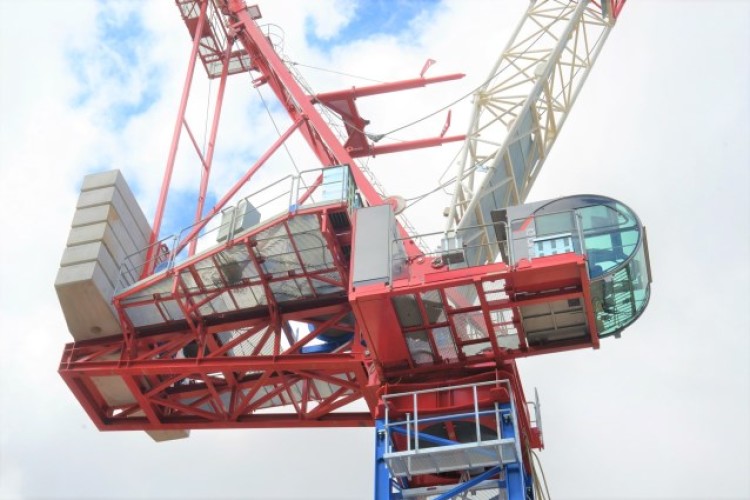 The Raimondi LR330 at Bennetts’ testing facility, erected on a short tower for routine pre-site checks