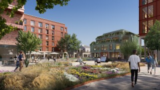 A new public square will be the focus of the development