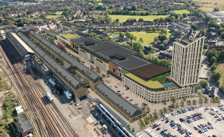 Ashford International Studios involves a conversion of the town’s 37,192 square-metre Grade II listed former Victorian railway site at Newtown Works