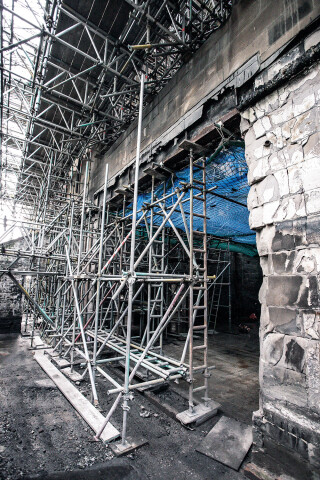 Lyndon SGB’s scaffolding is likely to be in place at Glasgow School of Art’s Mackintosh Building for several years to come
