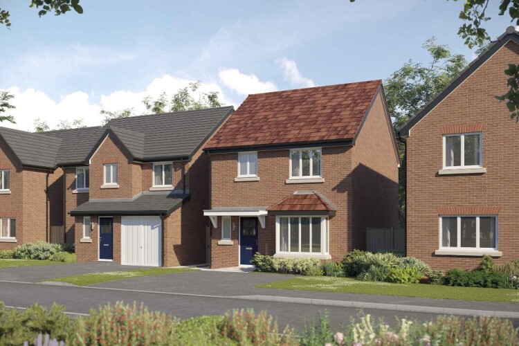 A Bellway street scene