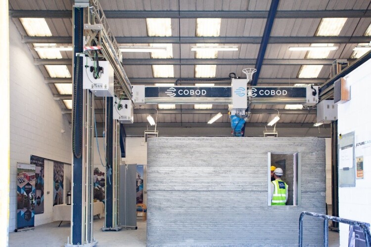 A house 'printed' by Harcourt Technologies