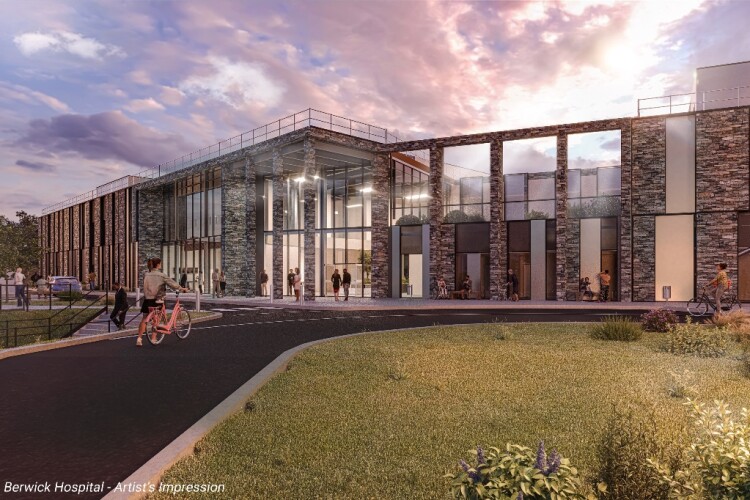 CGI of the new Berwick hospital
