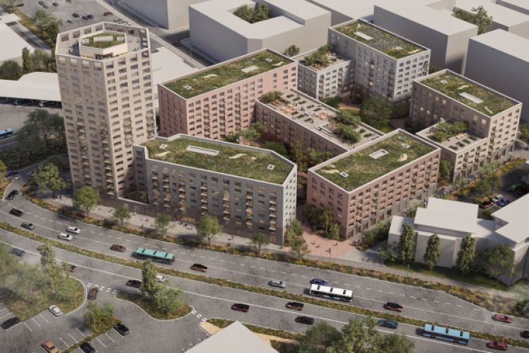 CGI of the development