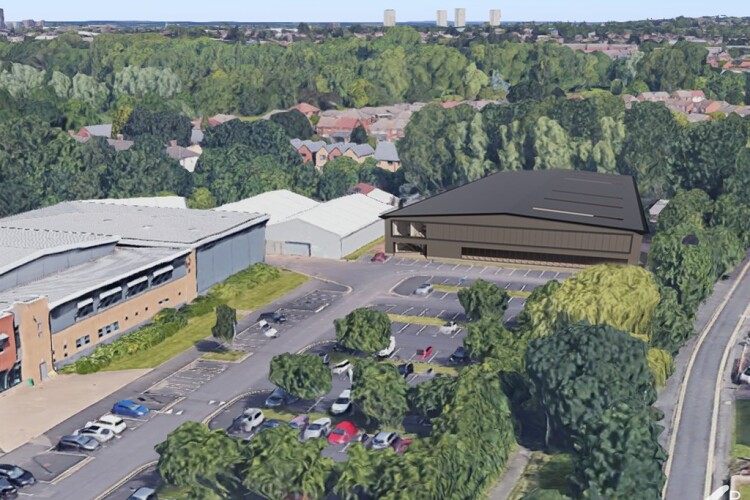 Site of the new technical centre [Image: Astley Partnership Ltd]