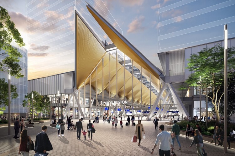 The current design of HS2's Euston station