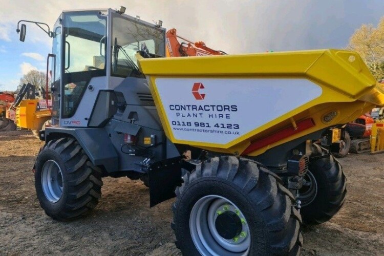 The auction includes 124 site dumpers