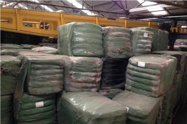 Baled waste dumped illegally in the Midlands