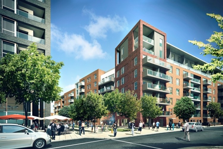 CGI of the redeveloped estate