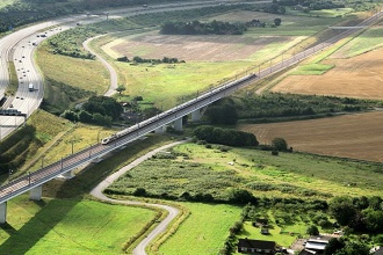 55% of the planned line will be in tunnels and cuttings but some of it will need to be raised be on viaducts