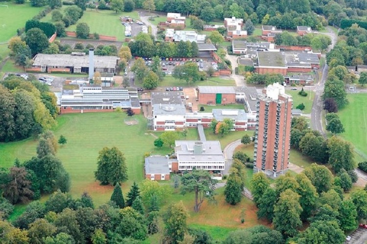 Aerial view of the Wilton Park site