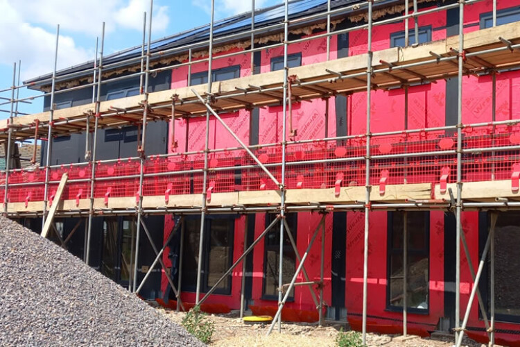 Boutique Modern's development in Daniel Close, Lancing, was due for handover early next year
