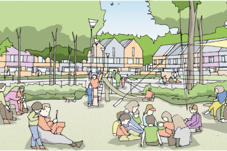 Artist's illustration produced for Havering Council