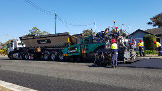 Reconophalt being laid in the Sydney suburbs of Engadine