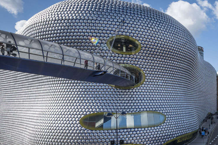 The distinctive Selfridges building