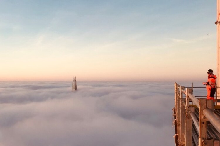 View from 22 Bishopsgate across to the Shard. Photo by Asad Chaudry.