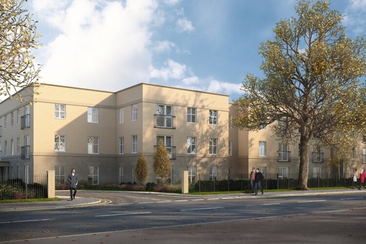CGI of McCarthy & Stone's Hexham development, which is its first to use Sigmat's light gauge steel framing