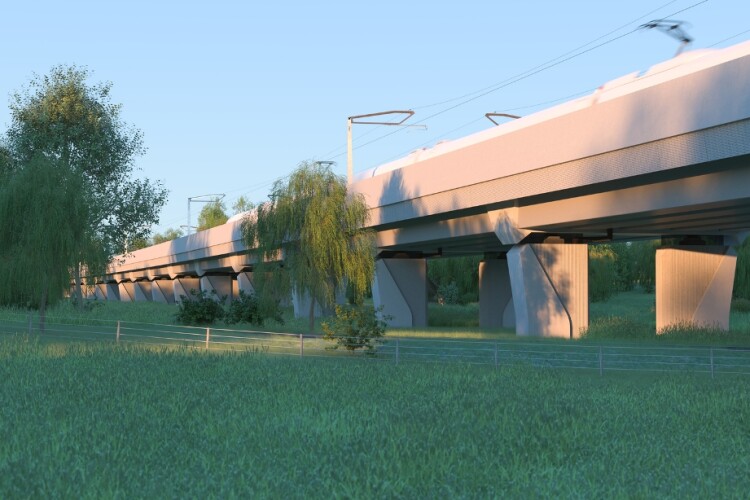 ASC has designed the 515-metre Edgcote viaduct, which will carry HS2 across the River Cherwell floodplain, south of Chipping Warden.