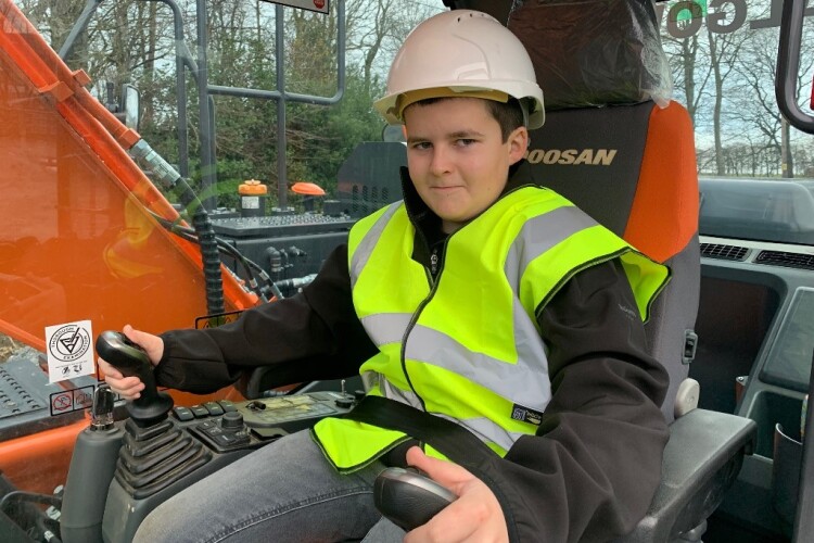 Jamie Currie, qualified excavator operator