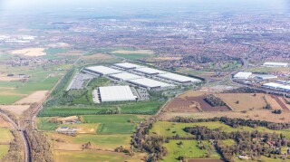 CGI of Segro Logistics Park Northampton when complete