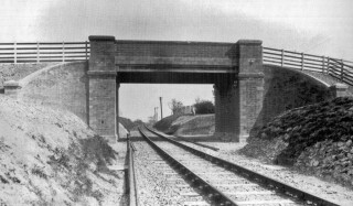 An archive photograph showing the bridge shortly after its construction (&copy; M&GN Trust)