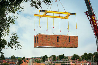This house was installed on site in Arnold, Nottinghamshire in July 2002 &ndash; the first of 131 prefabricated affordable homes for Jigsaw Homes Group &ndash; but it was made 80 miles away by Ilke Homes in a factory in Knaresborough, North Yorkshire