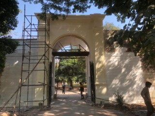 The Lansdowne Gate is one of three monumental entrances for the former Residency