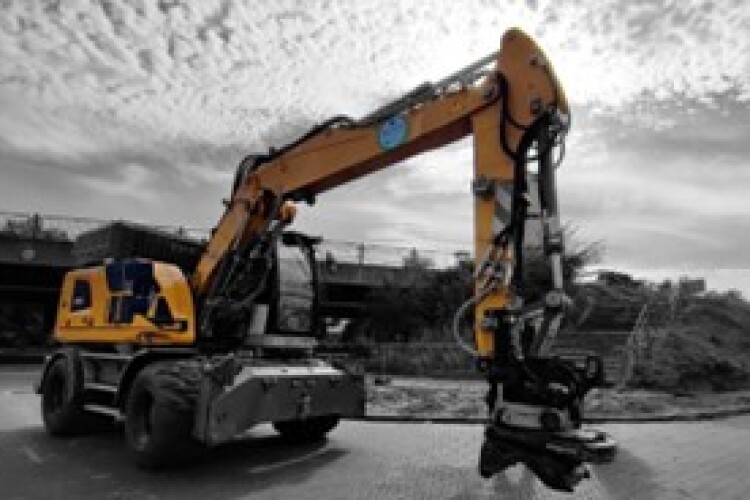 The two Liebherr diggers have been testing for six months on-site