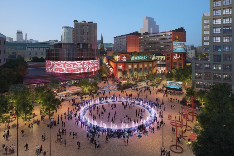 CGI of Festival Square, as proposed for Birmingham city centre