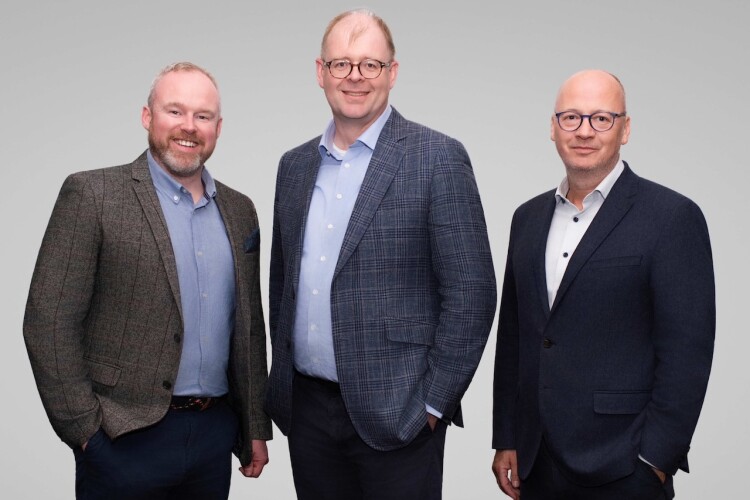 Dan Quinn, director of fire, Richard West, CFO, Rob Hesmondalgh, CTO.