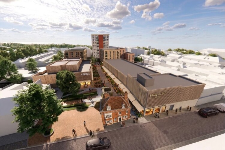 A CGI of plans for the site