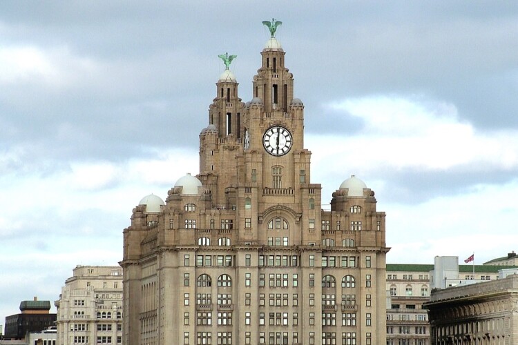 The Royal Liver Building, courtesy of Wikipedia user Chris Howells, CC-BY-SA 3, cropped